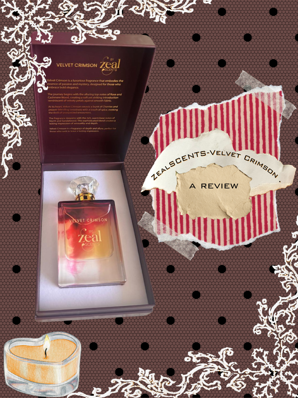Perfume Review: ZealSCENTS-Velvet Crimson 𖤓 ｡𖦹°‧ ⋆☀︎.